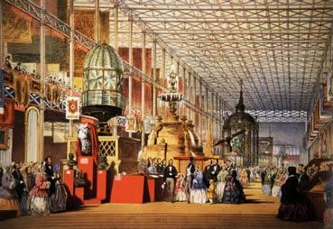 "The western (British) nave of the chrystal palace, weltausstellung, London 1851