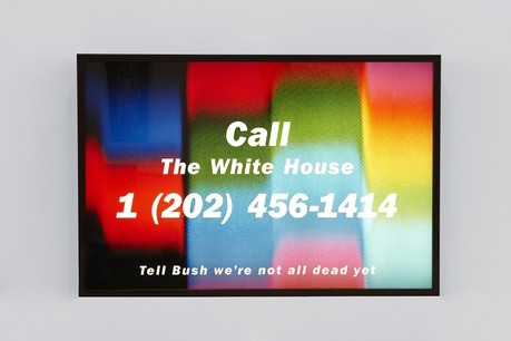Donald Moffett, "Call the White House", 1990, Courtesy of the artist and Marianne Boesky Gallery