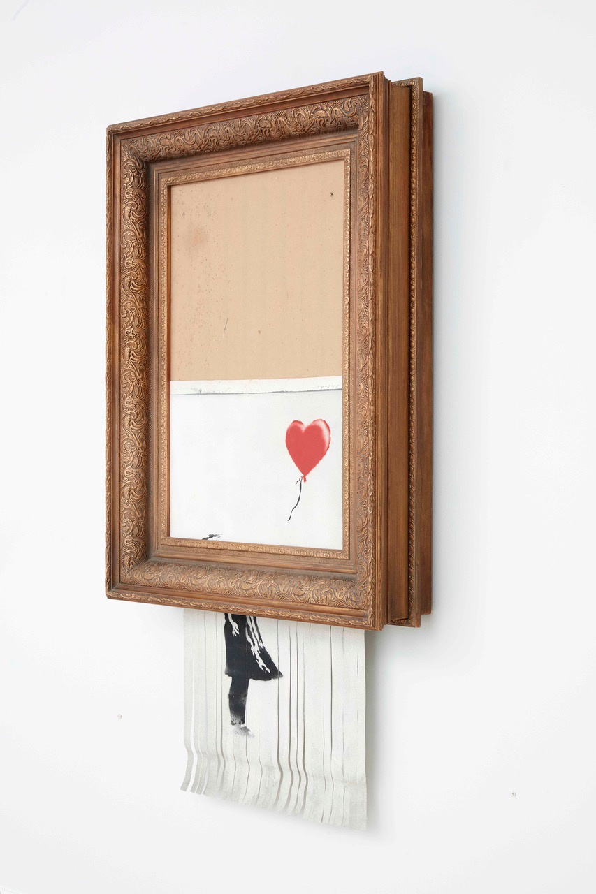 Banksy, „Love is in the Bin“, 2018
