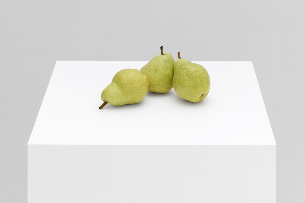 Cally Spooner, “fresh pears, assistant, continuously,” 2018
