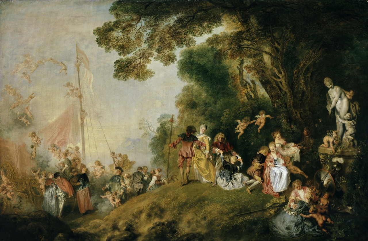 Antoine Watteau, „Die Einschiffung nach Kythera“