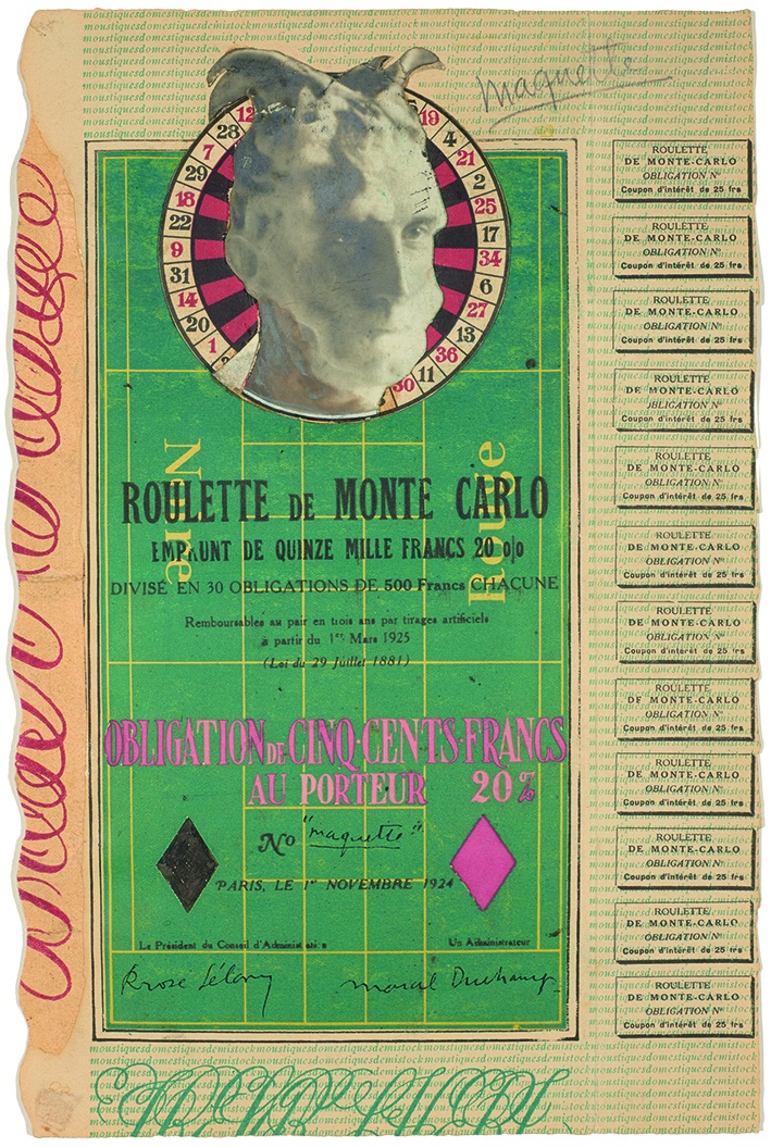 Marcel Duchamp, Man Ray, „Monte Carlo Bond“, 1924