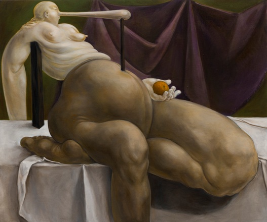 Louise Bonnet „Figure Holding an Orange“, 2024
