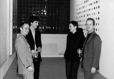 Von links nach rechts: Gérard Goodrow, Graham Southern, Sadie Coles und Nicolai Frahm