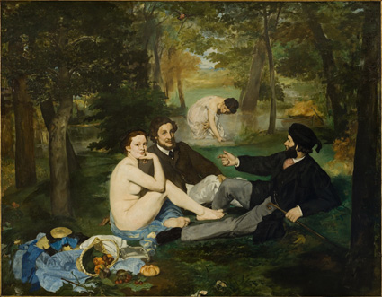 Édouard Manet, "Le déjeuner sur l'herbe", 1863; Musée d'Orsay, dist. RMN / Patrice Schmidt