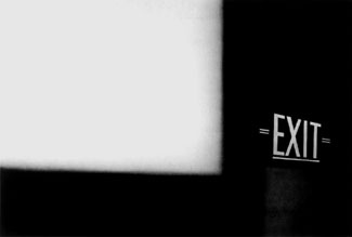 Edward Ruscha, "Exit", 1990, Collection of Gilbert B. Friesen, Los Angeles