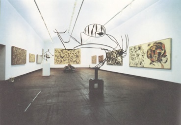 "Westkunst", Köln, 1981, Raumansicht (Arbeiten von David Smith und Jackson Pollock)