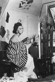 Leonor Fini in ihrem Atelier, 1949