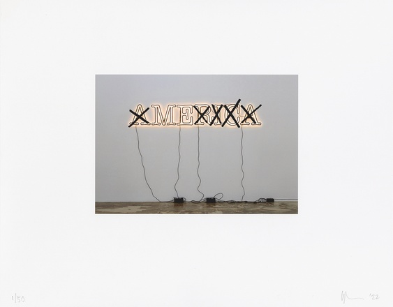 Glenn Ligon, „Untitled (America/Me)“, 2022