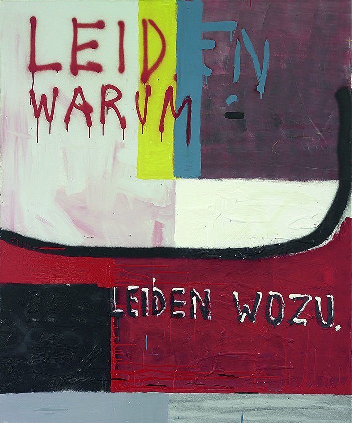 Martin Kippenberger, „Leiden warum – Leiden wozu“, 1982