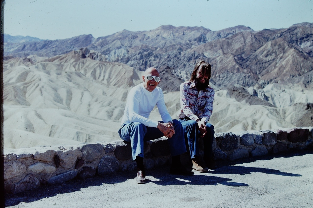 Michel Foucault and Michael Stoneman in Death Valley, California, 1975
