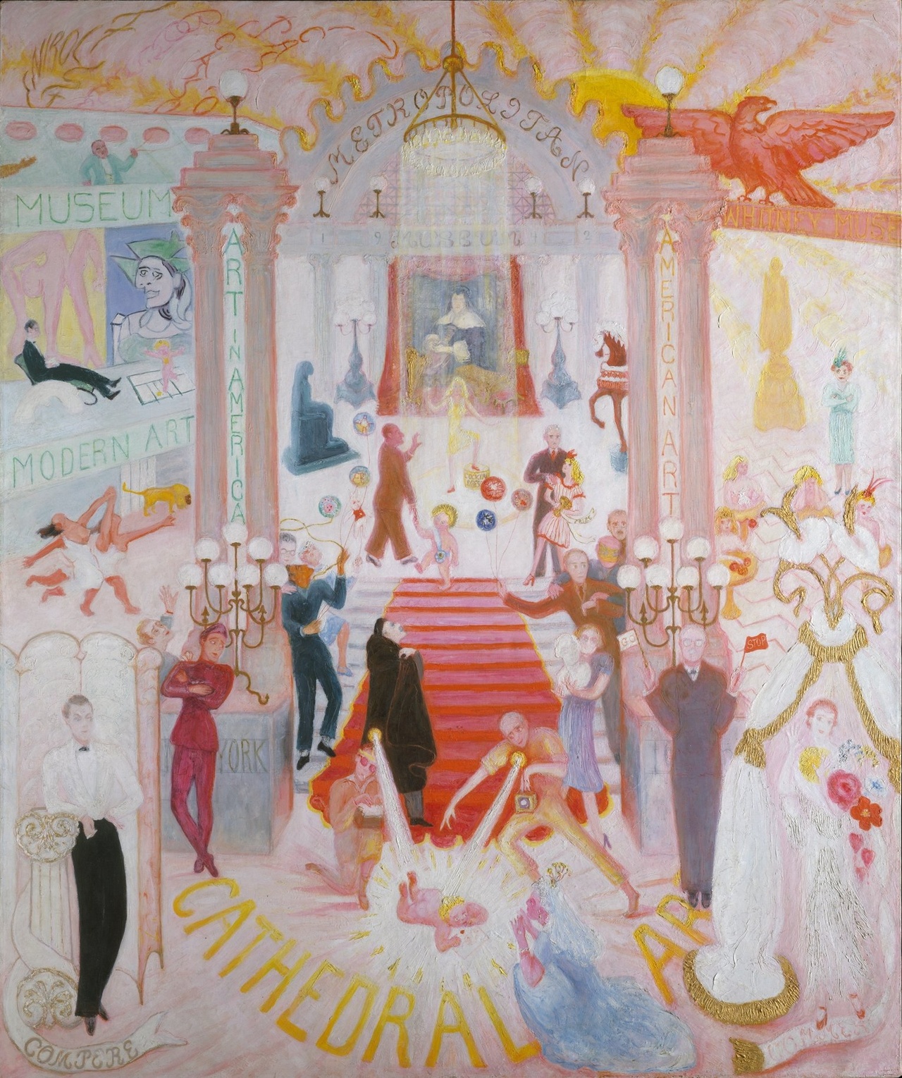 Florine Stettheimer, “The Cathedrals of Art,” 1942