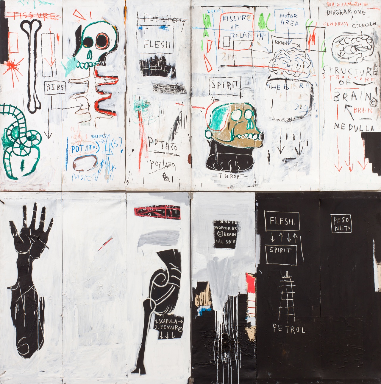 Jean-Michel Basquiat, „Flesh and Spirit“, 1982-83
