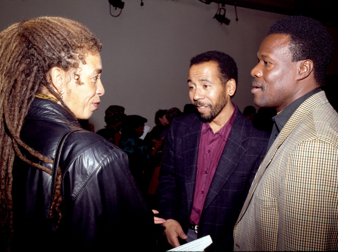 Lyle Ashton Harris, „Ektachrome Archive (New York Mix)“, 2017 (Angela Davis, Ed Guerrero, Manthia Diawara at the Black Popular Culture conference, Dia Art Foundation, New York, 1991)