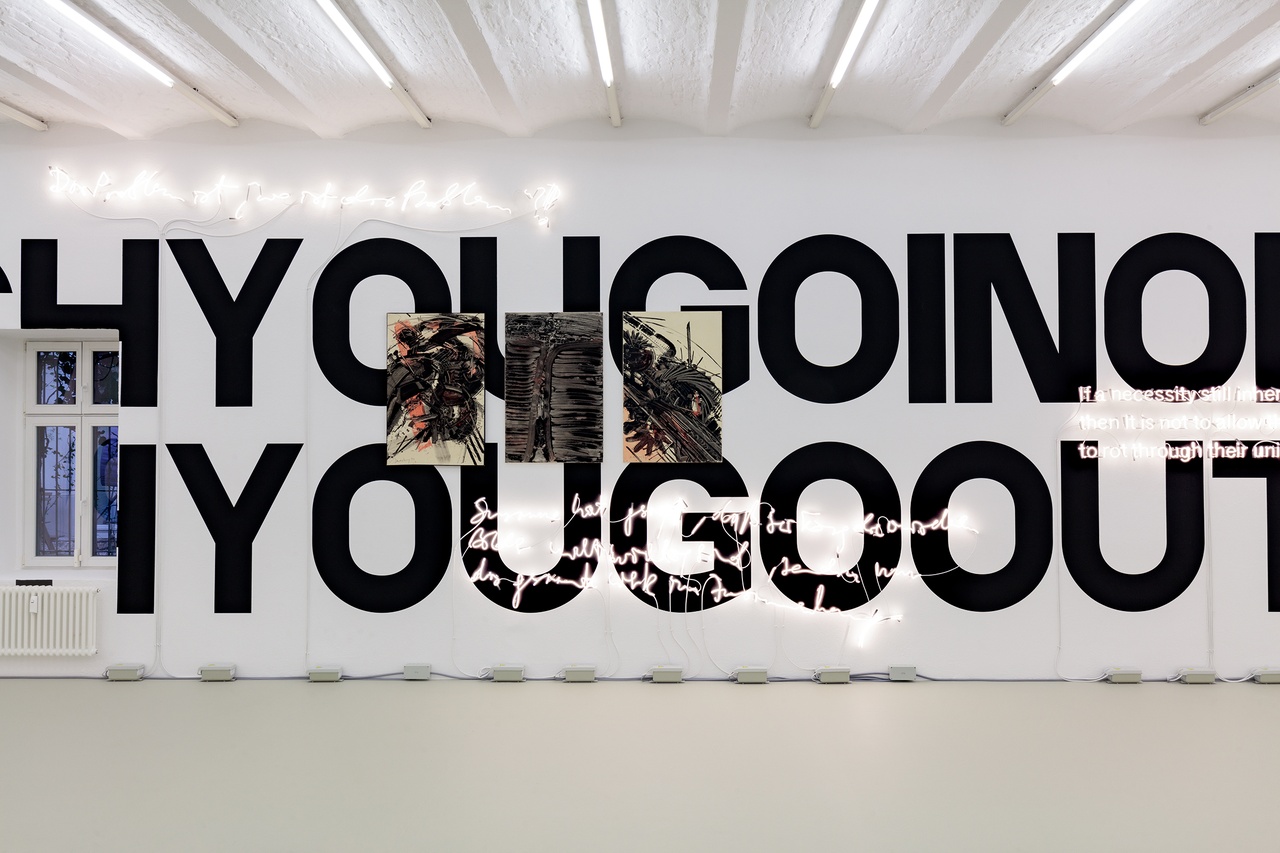 „kosuth majerus sonderborg – an installation by Joseph Kosuth“, Michel Majerus Estate, Berlin, 2022, Ausstellungsansicht