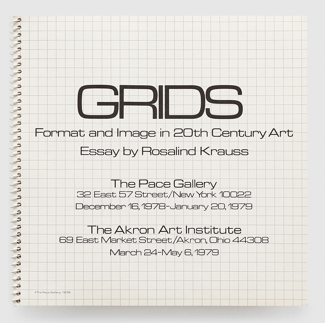 Pace Gallery, “Grids: Format and Image in 20th Century Art,” 1978