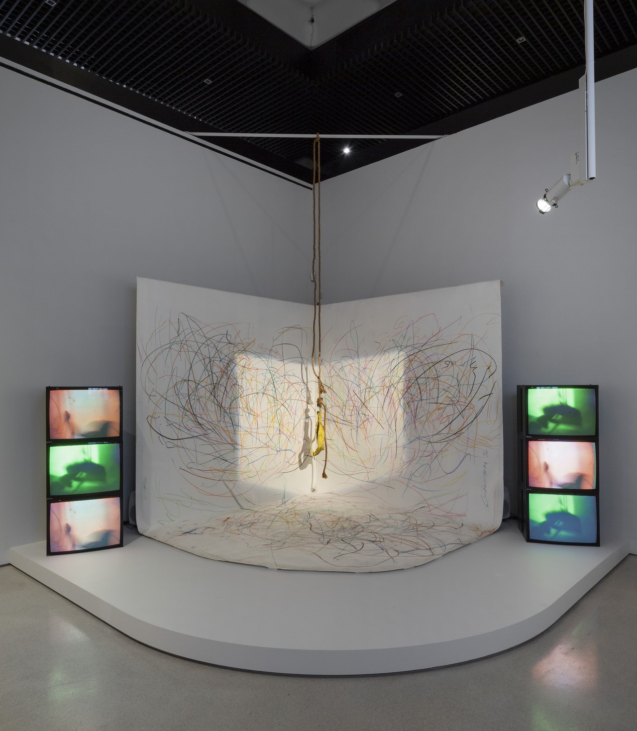 “Carolee Schneemann: Body Politics,” Barbican Art Gallery, London, 2022, installation view