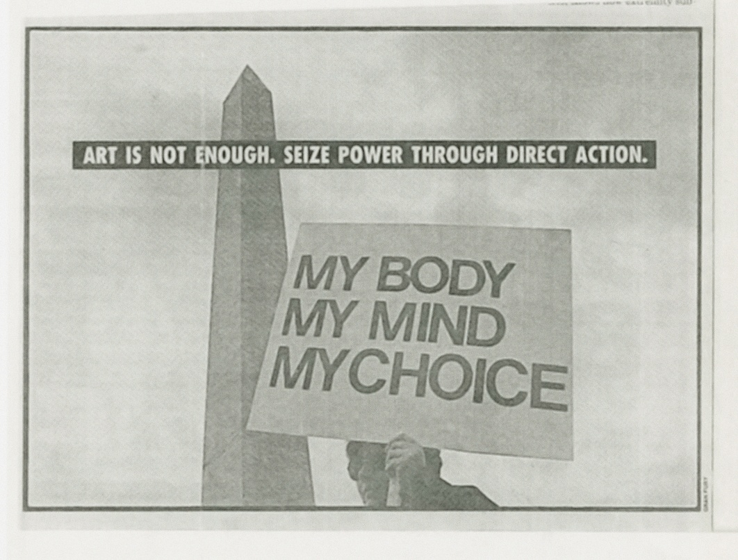 Gran Fury, „Art Is Not Enough“, 1988