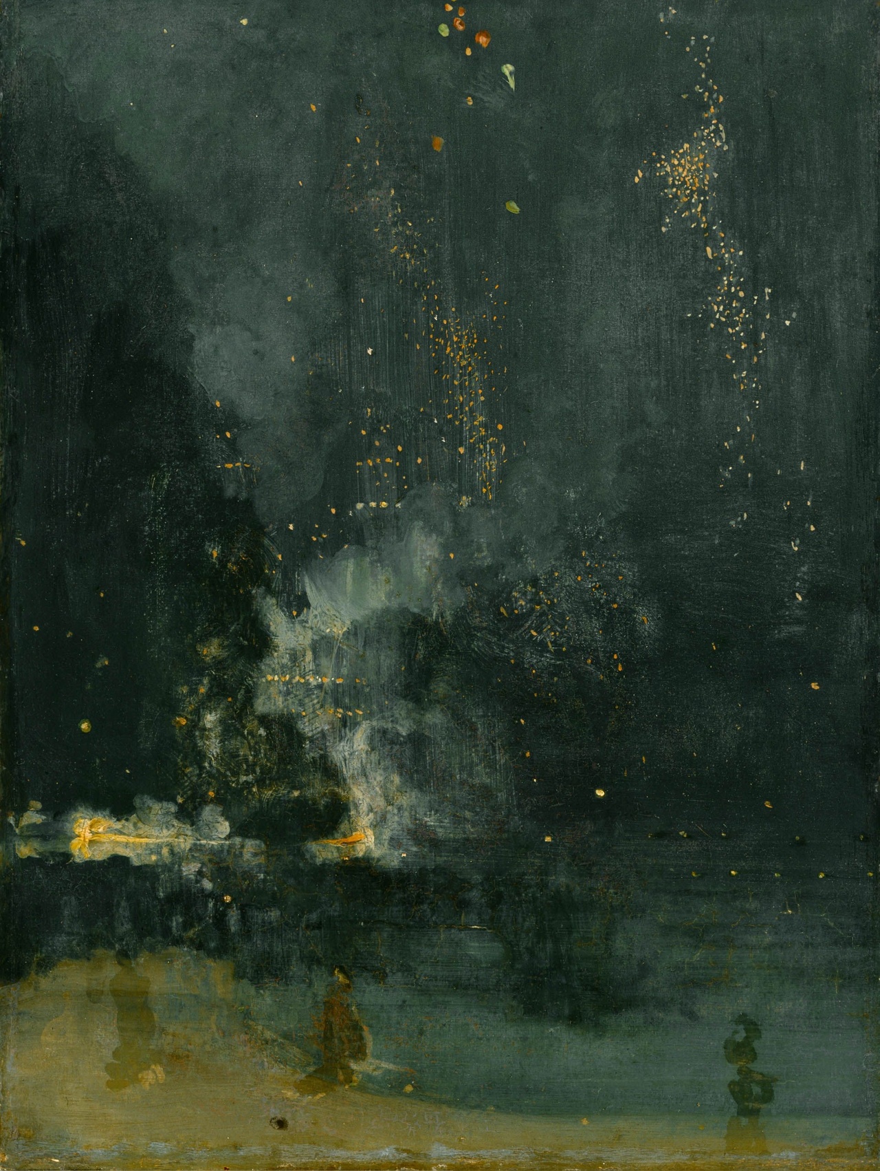 James McNeill Whistler, „Nocturne in Schwarz und Gold: Die fallende Rakete“, 1875