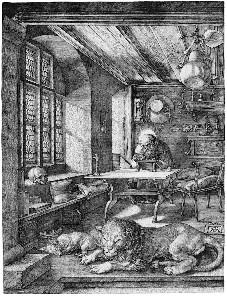 Albrecht Dürer, “Der heilige Hieronymus im Gehäus,” 1514