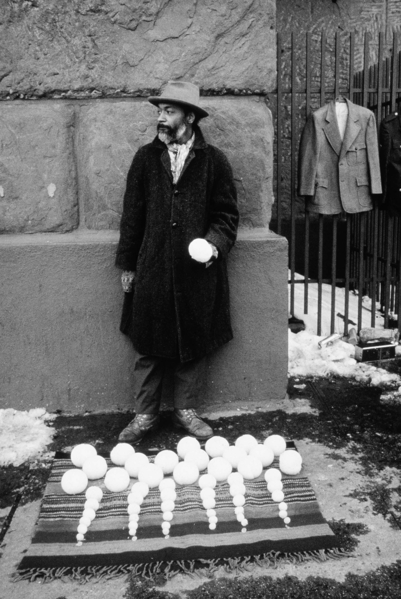 David Hammons, “Bliz-aard Ball Sale,” 1983