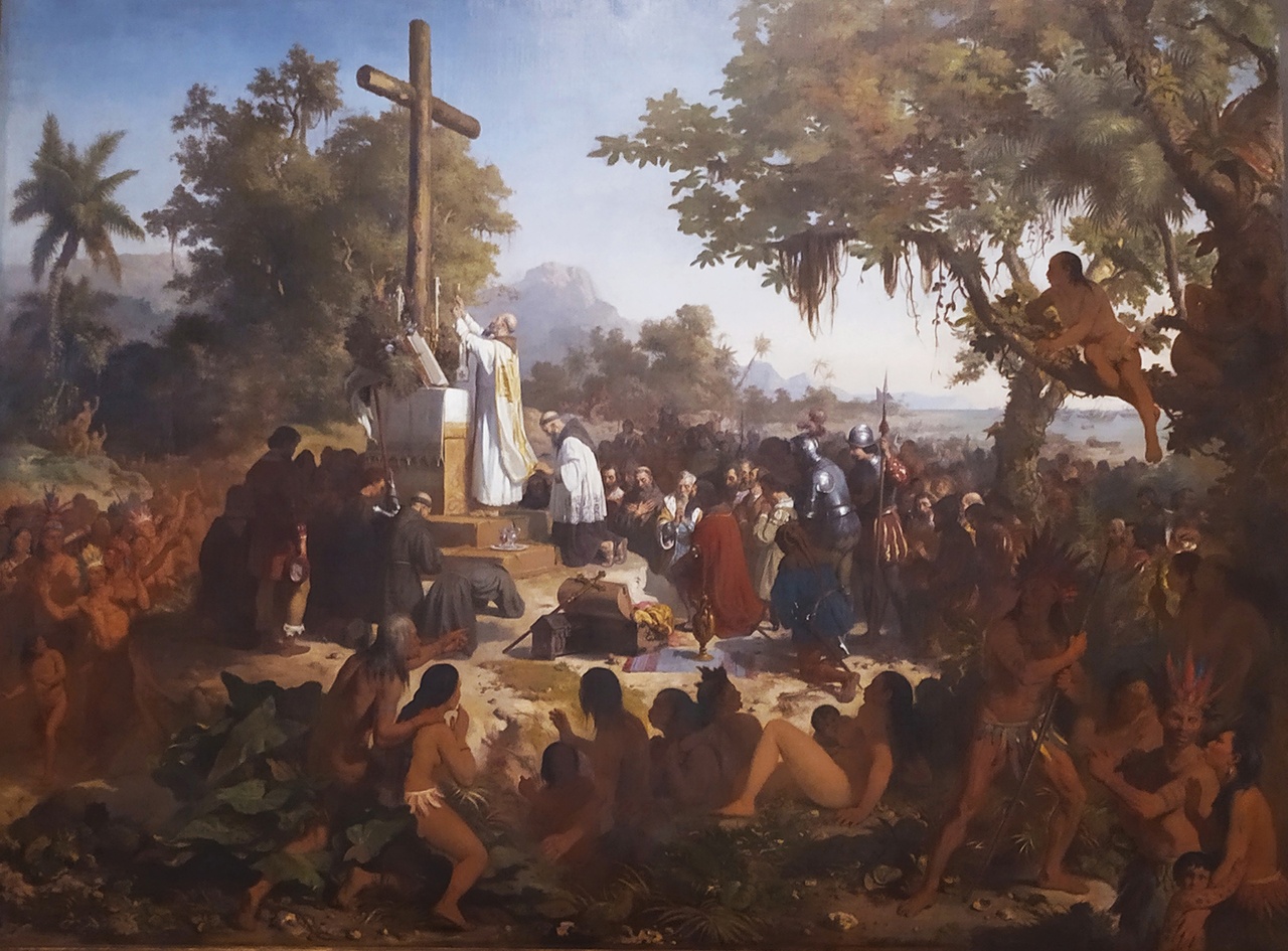 Victor Meirelles, „Primeira Missa no Brasil“ (First Mass in Brazil / Erste Messe in Brasilien), 1859–61