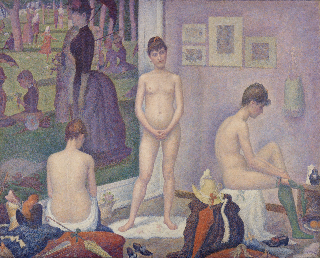 Geores Seurat, „Les Poseuses“ (Models / Die Modelle), 1886/88