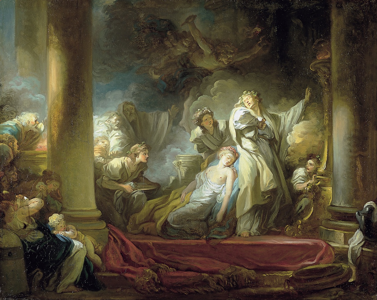 Jean-Honoré Fragonard: „Koresus und Kallirhoë“, 1765