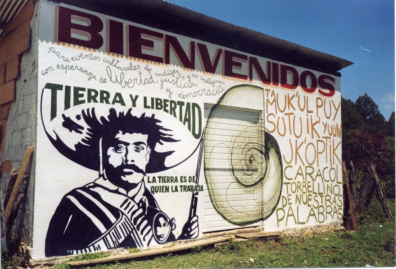 Wandbild im Caracol Morelia, 2004