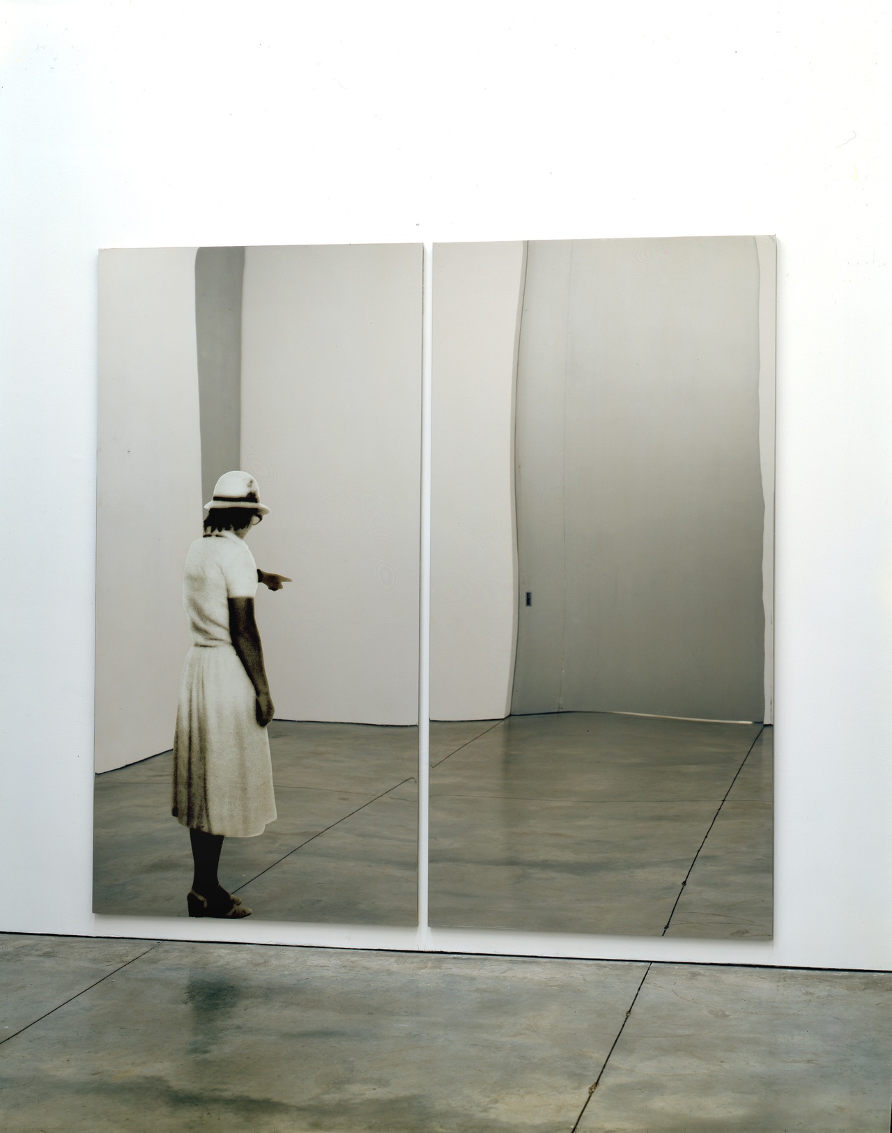 Michelangelo Pistoletto, “Donna Che Indica (Woman Who Points),” 1962/1982