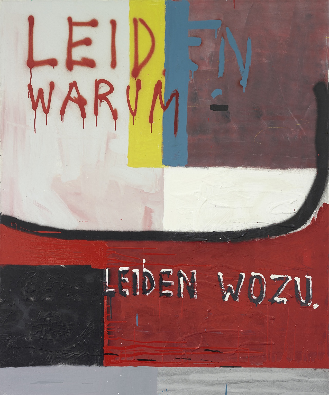 Martin Kippenberger, “Leiden warum – Leiden wozu,” 1982