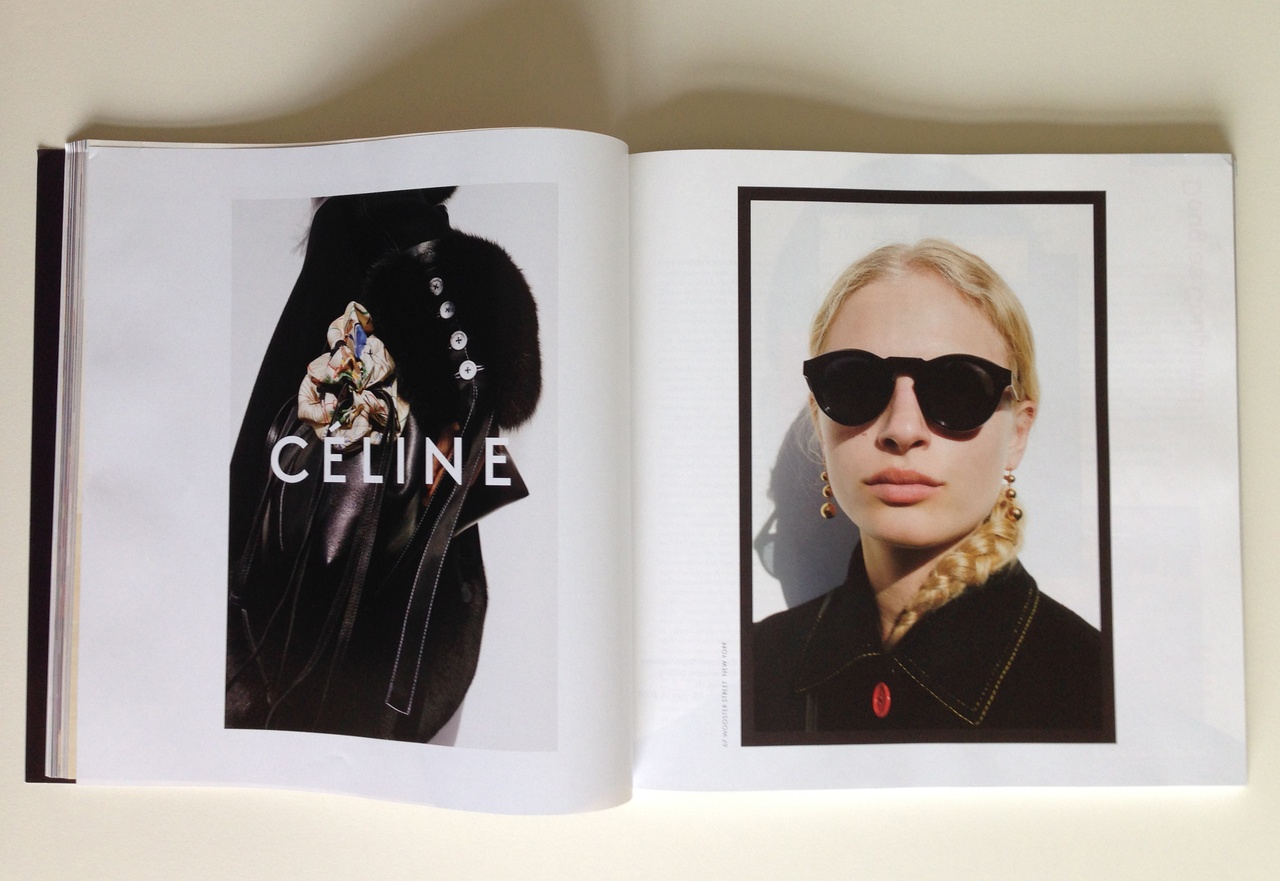 Céline-Werbeanzeige / Céline advertisement in „Artforum“