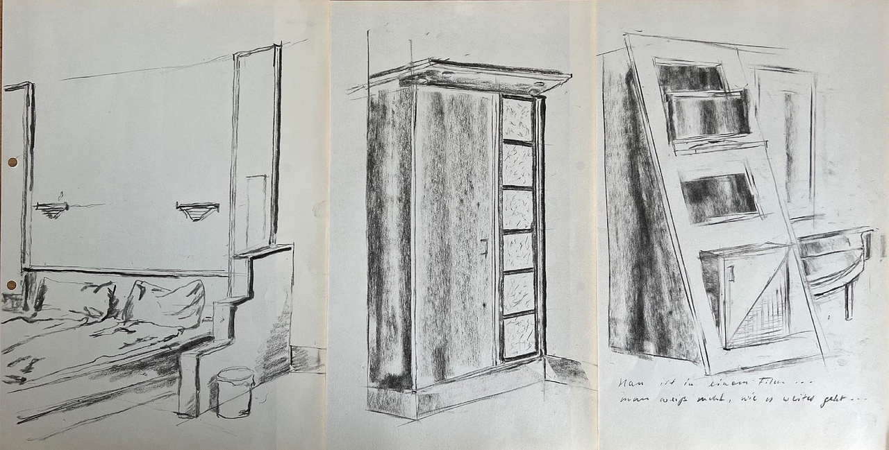 Henrike Naumann, drawings created in the context of “Bitterfelder Hof,” 2022