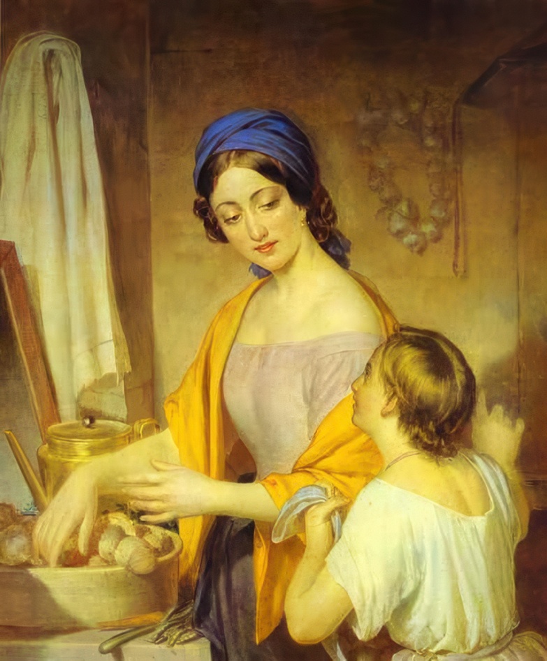 Alexeï Tyranov, “Young Housewife,” 1840s