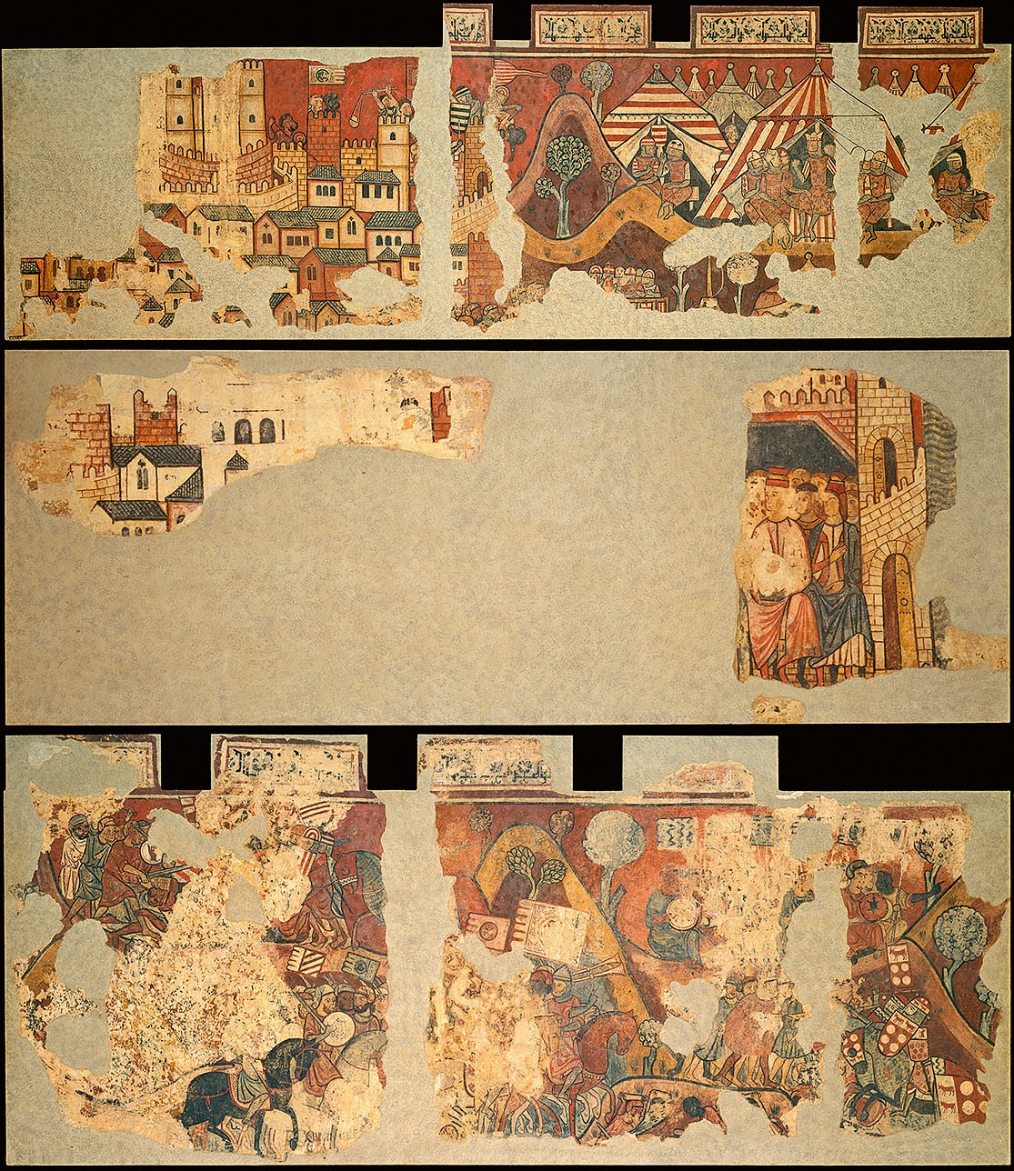 Mural paintings of the Conquest of Majorca, 1285–90