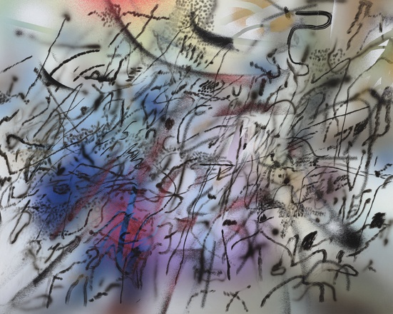 Julie Mehretu, „Among the Multitude III“, 2020-21