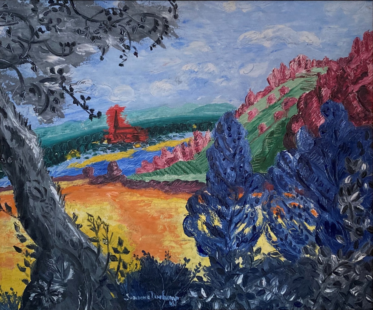 Suzanne Duchamp, Sans titre (Paysage), 1943