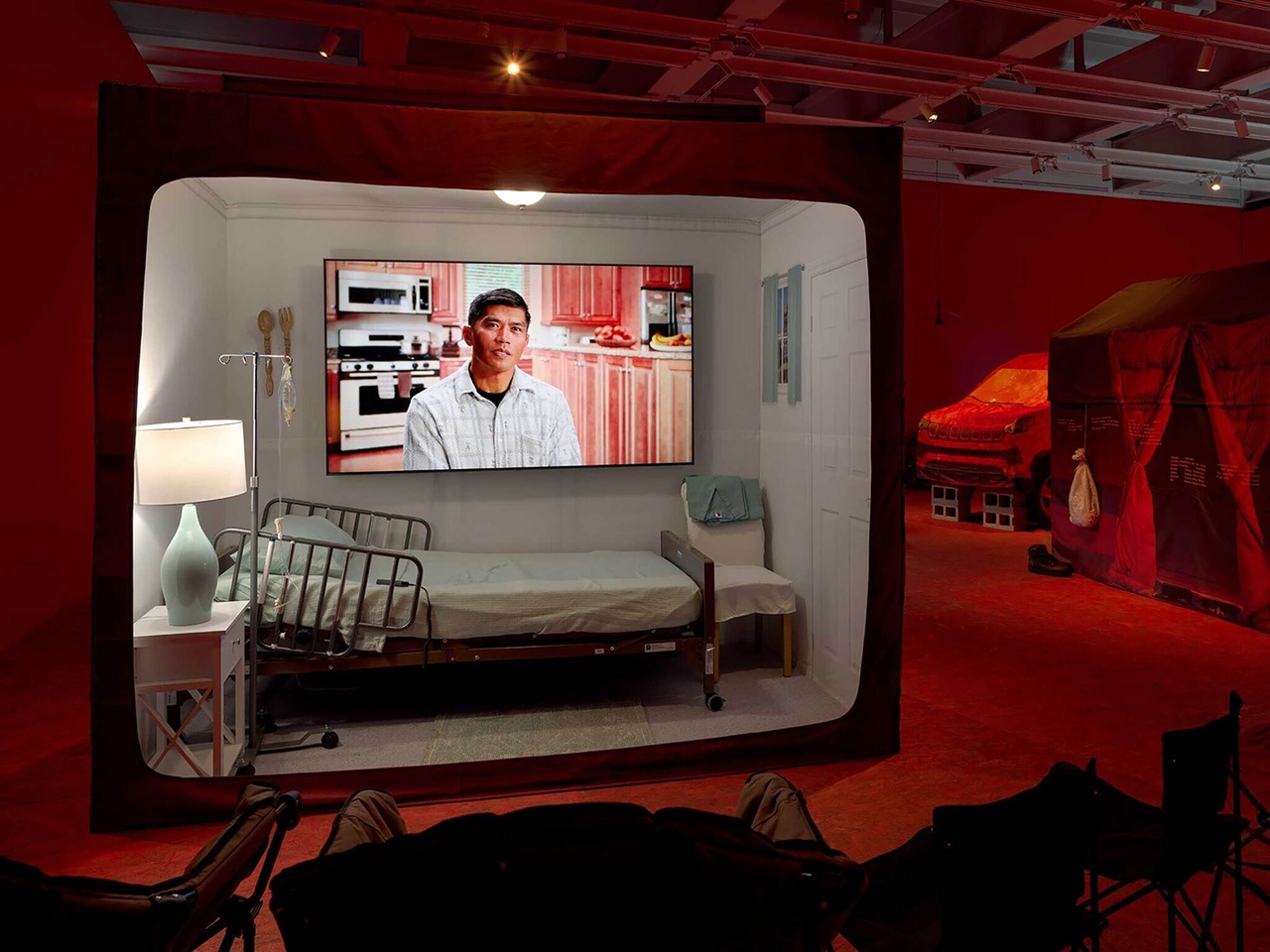 “Josh Kline: Project for a New American Century,” Whitney Museum of American Art, New York, 2023, installation view