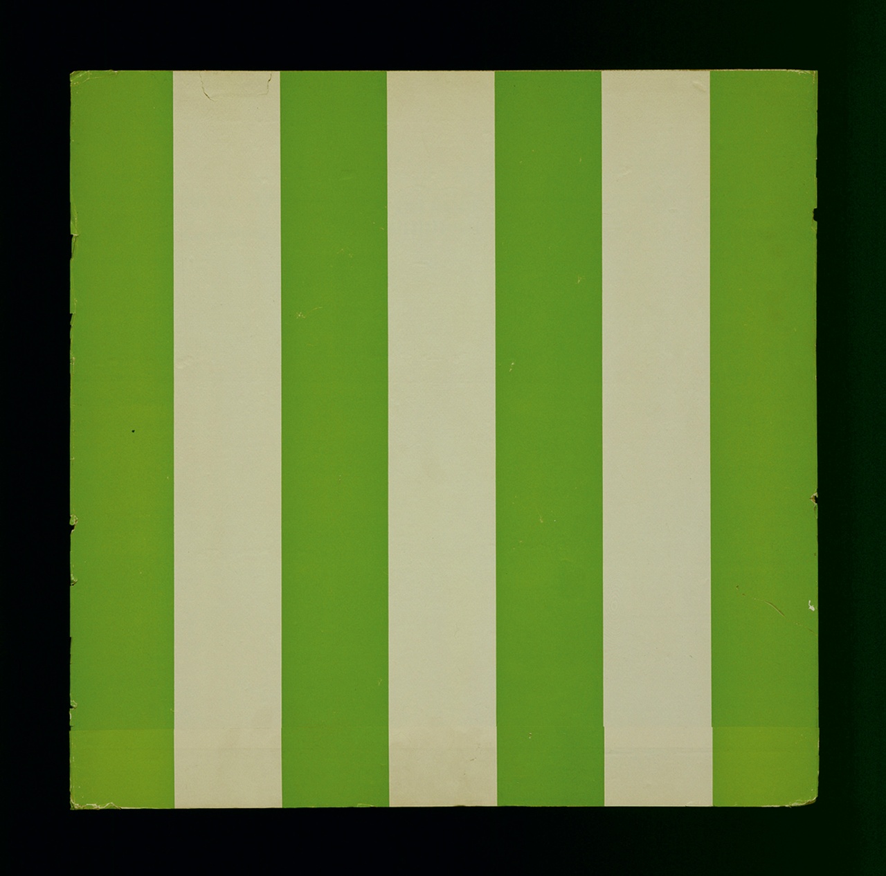 Christopher Williams, “One of 406 Ceiling Panels (23 3/4 x 23 3/4 inches each). Covered on the back with striped paper (green and white). Each Stripe is 8.7 cm. From “Frost and Defrost: A Work In Situ By Daniel Buren.” Otis Art Institute Gallery, 2401 Wilshire Boulevard, Los Angeles, California. January 28 - March 4, 1979, Hal Glicksman, Gallery Director; Christopher D’Arcangelo, Assistant to Daniel Buren, Photography by the Douglas M. Parker Studio, Los Angeles, California, May 4, 2006,” 2006