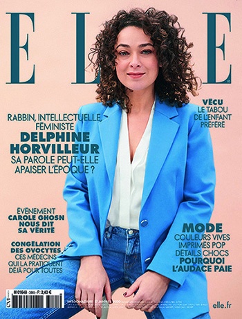 Delphine Horvilleur auf dem Cover von ELLE France, 2020