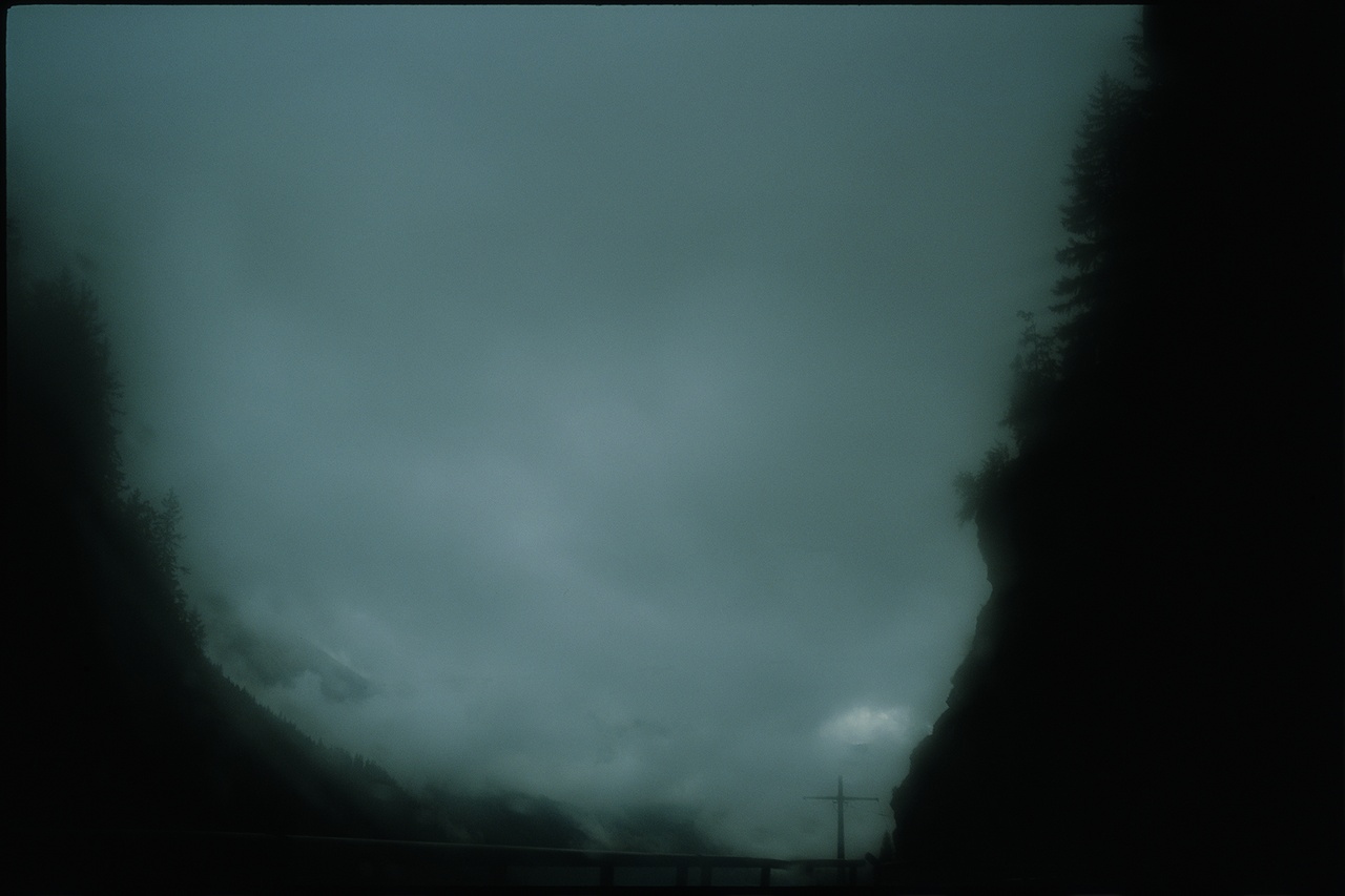 Nan Goldin, "Cross in the Fog, Brides-les-bains," 2002