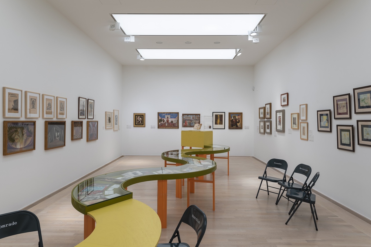 „Gruppendynamik – Kollektive der Moderne“, Städtische Galerie im Lenbachhaus und Kunstbau München, 2021, Ausstellungsansicht