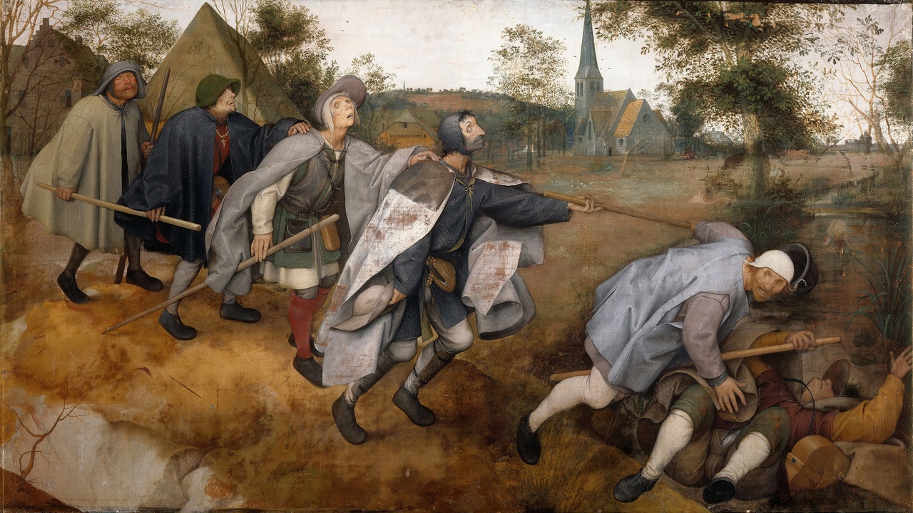 Pieter Bruegel, „Der Blindensturz / The Blind Leading the Blind“, 1568