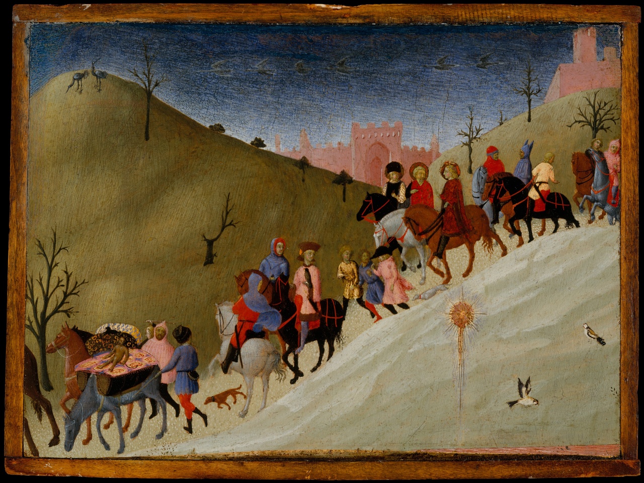 Sassetta (baptized name Stefano di Giovanni), “The Journey of the Magi,” ca. 1433–35
