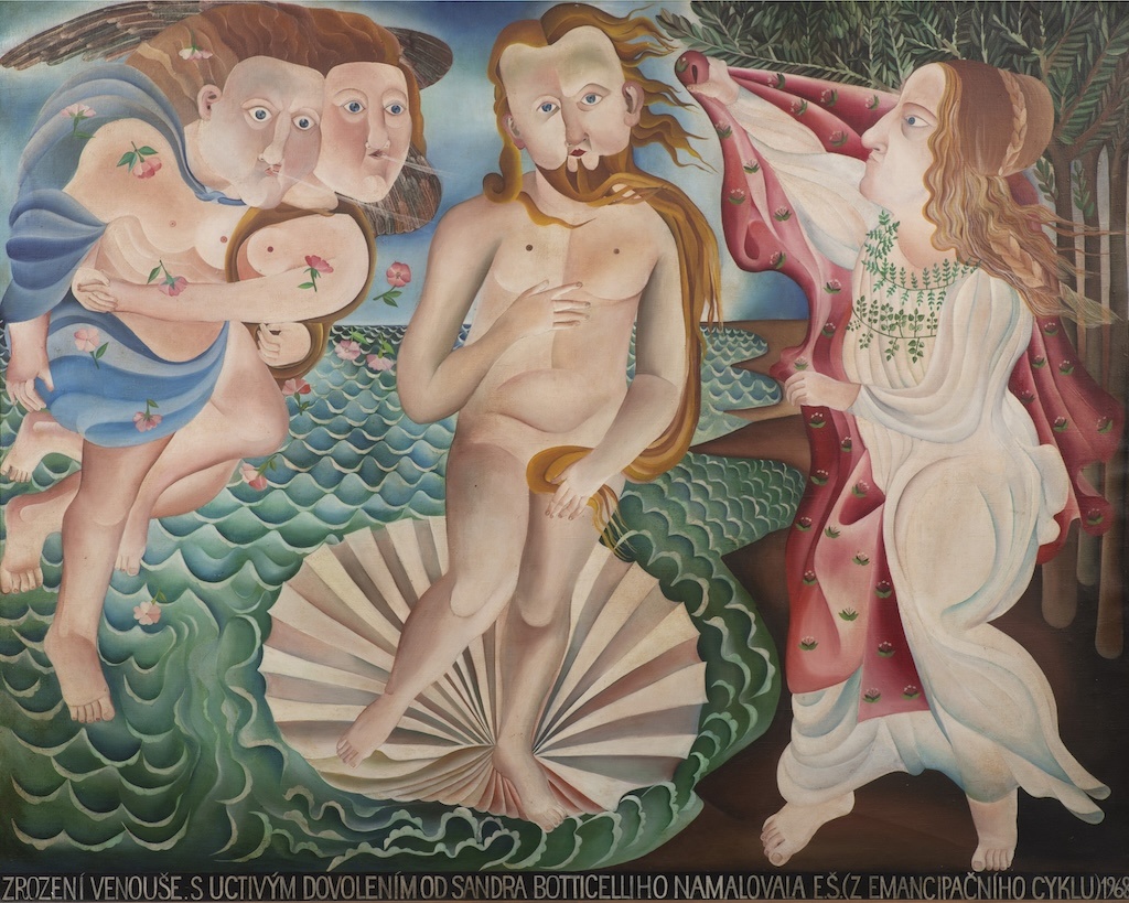 Eva Švankmajerová, “Zrození Venouše (Emancipační cyklus),” 1968