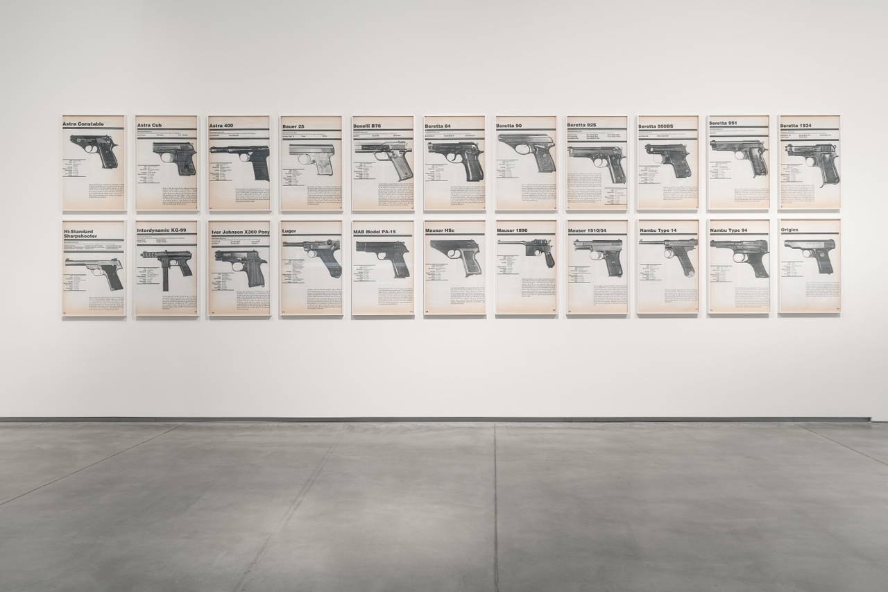 Lutz Bacher, “FIREARMS,” 2019