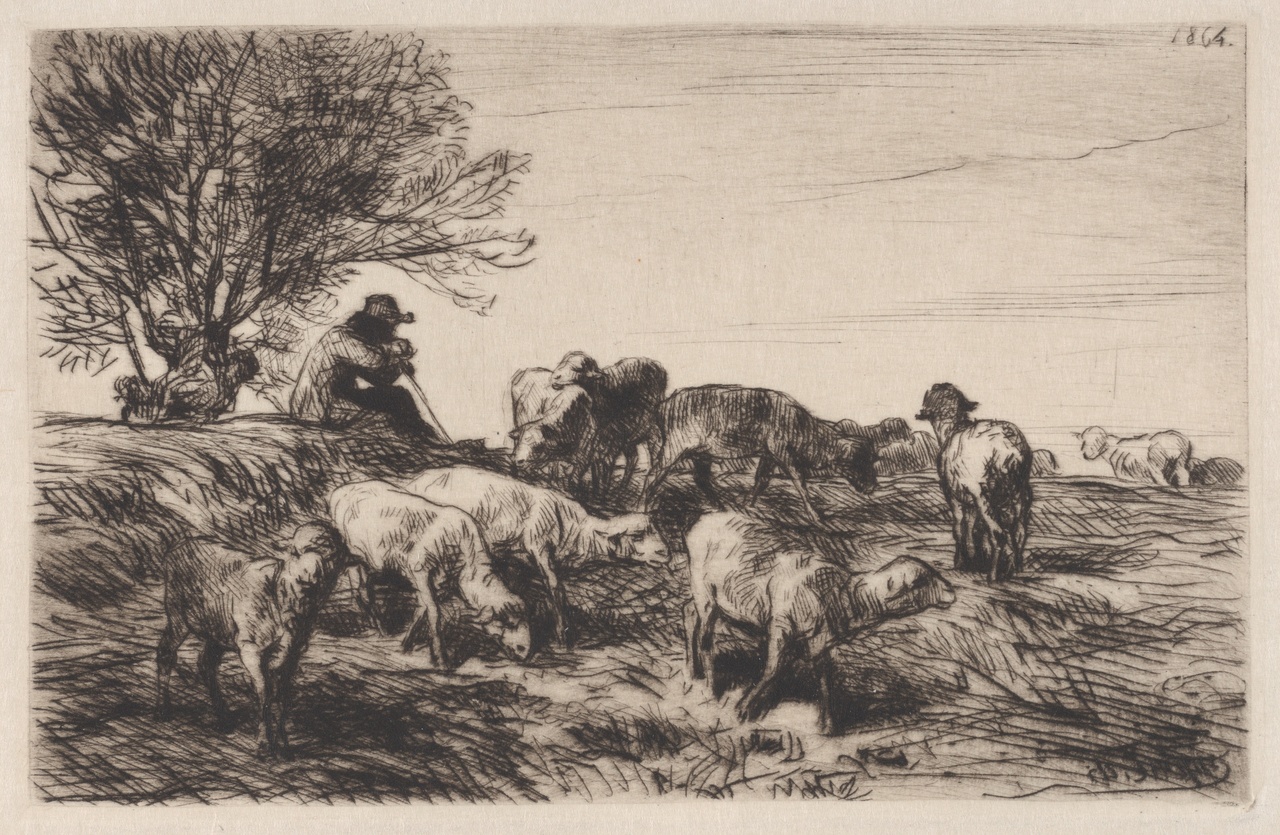 Charles Jacque, „Herd of Sheep“, 1864
