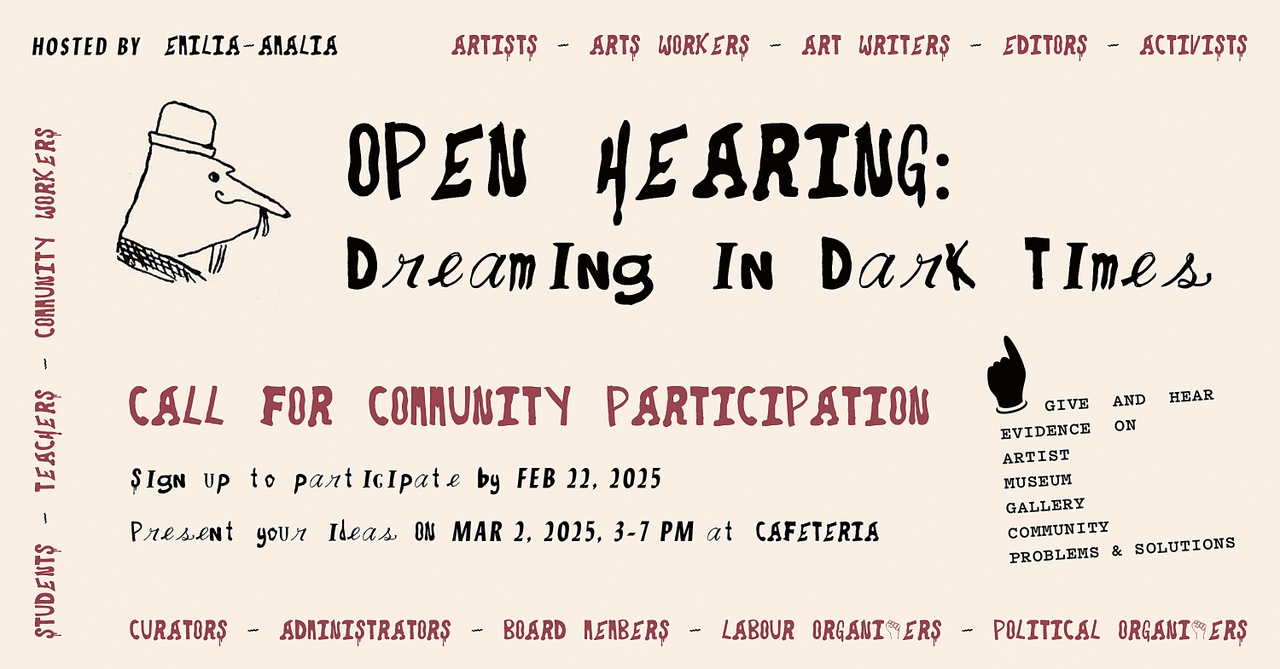 Cecilia Berkovic, “OPEN HEARING: Dreaming in Dark Times,” 2025