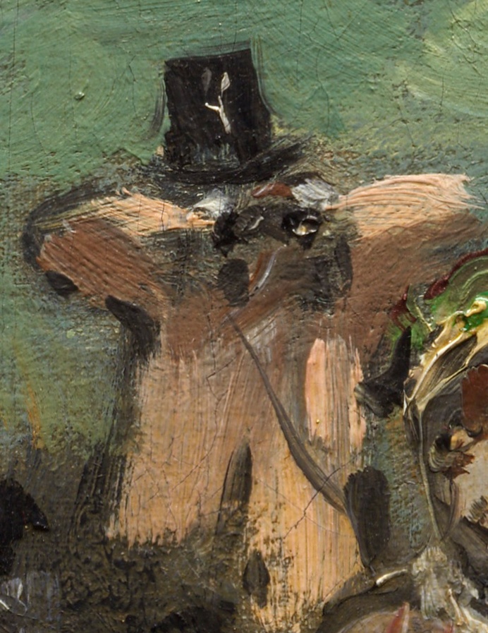 Édouard Manet, “Les Courses à Longchamp,” detail, 1866